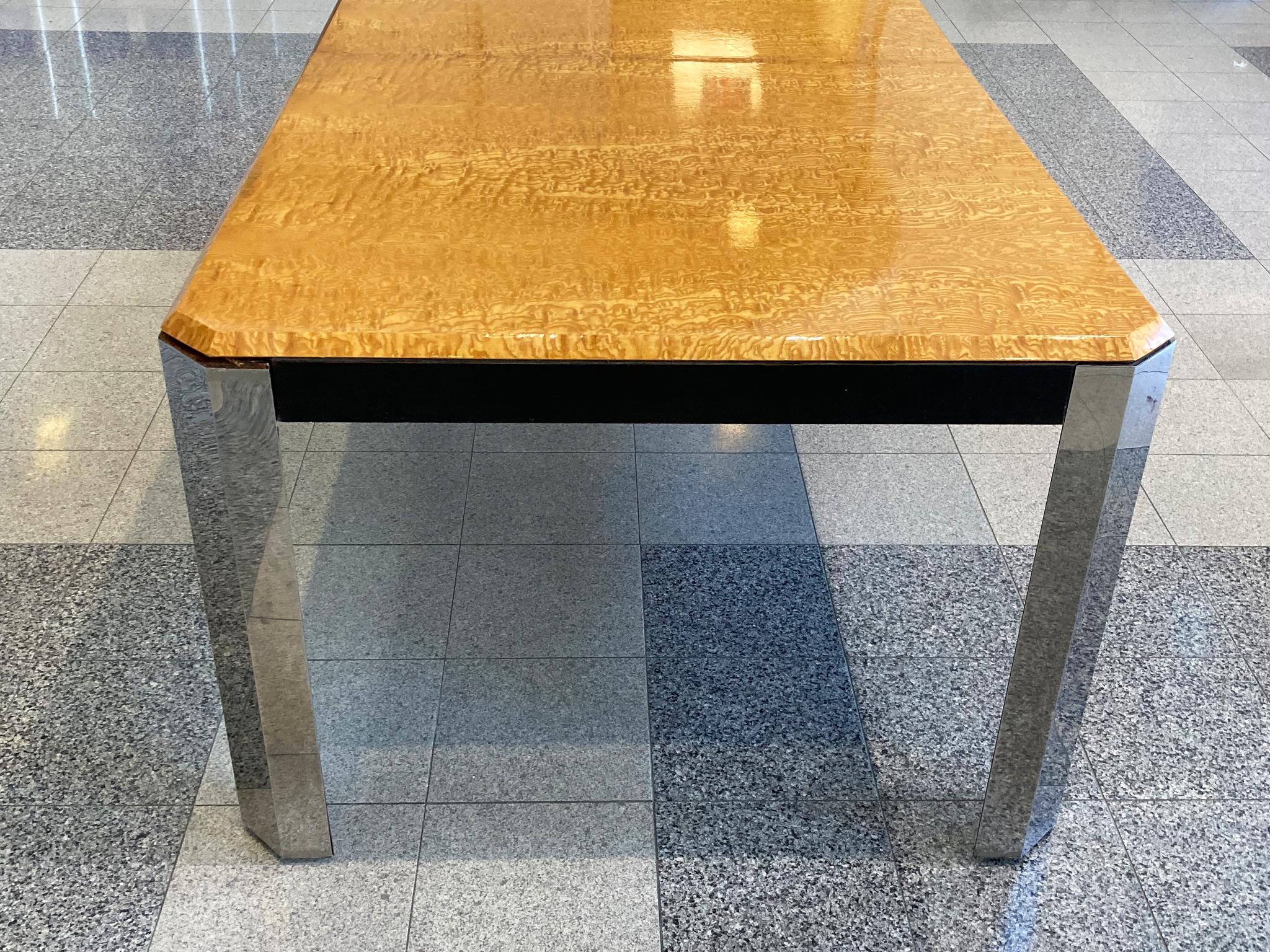 1970s Extendable Dining Table in the style of Milo Baughman 5