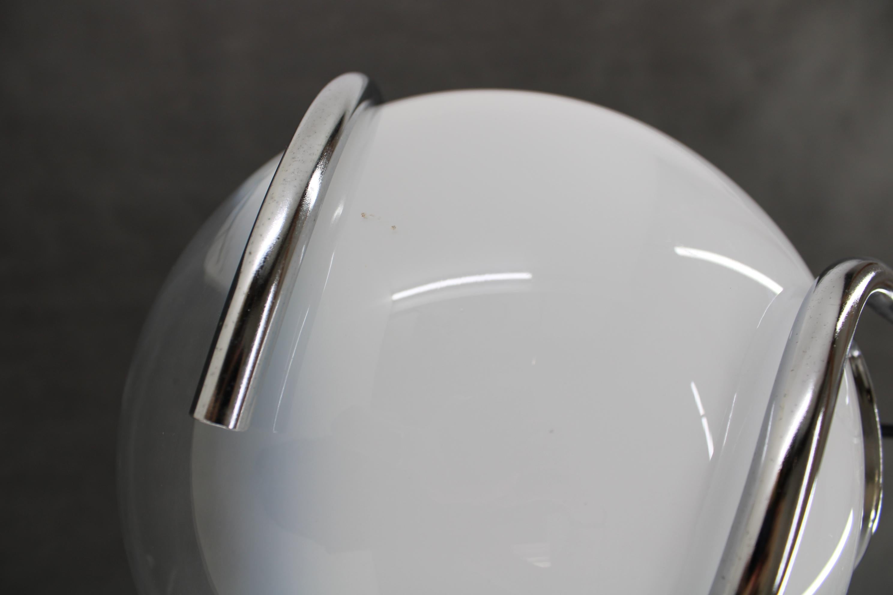 1970er Fabio Lenci Italienische Murano Glas Pendelleuchte von Guzzini, Italien im Angebot 4