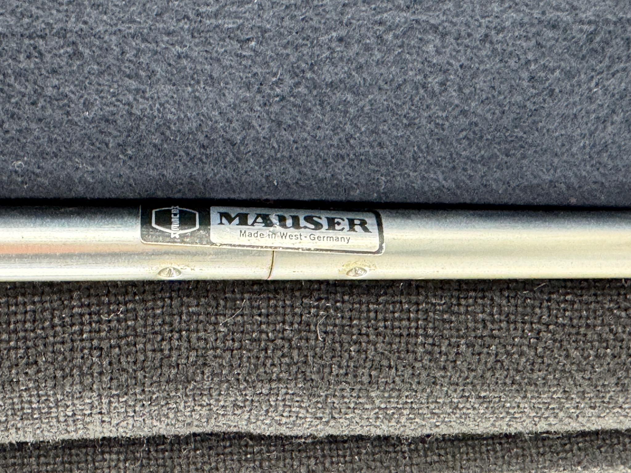 1970's Fabric Mauser Chair, Labeled In Good Condition For Sale In Praha, CZ