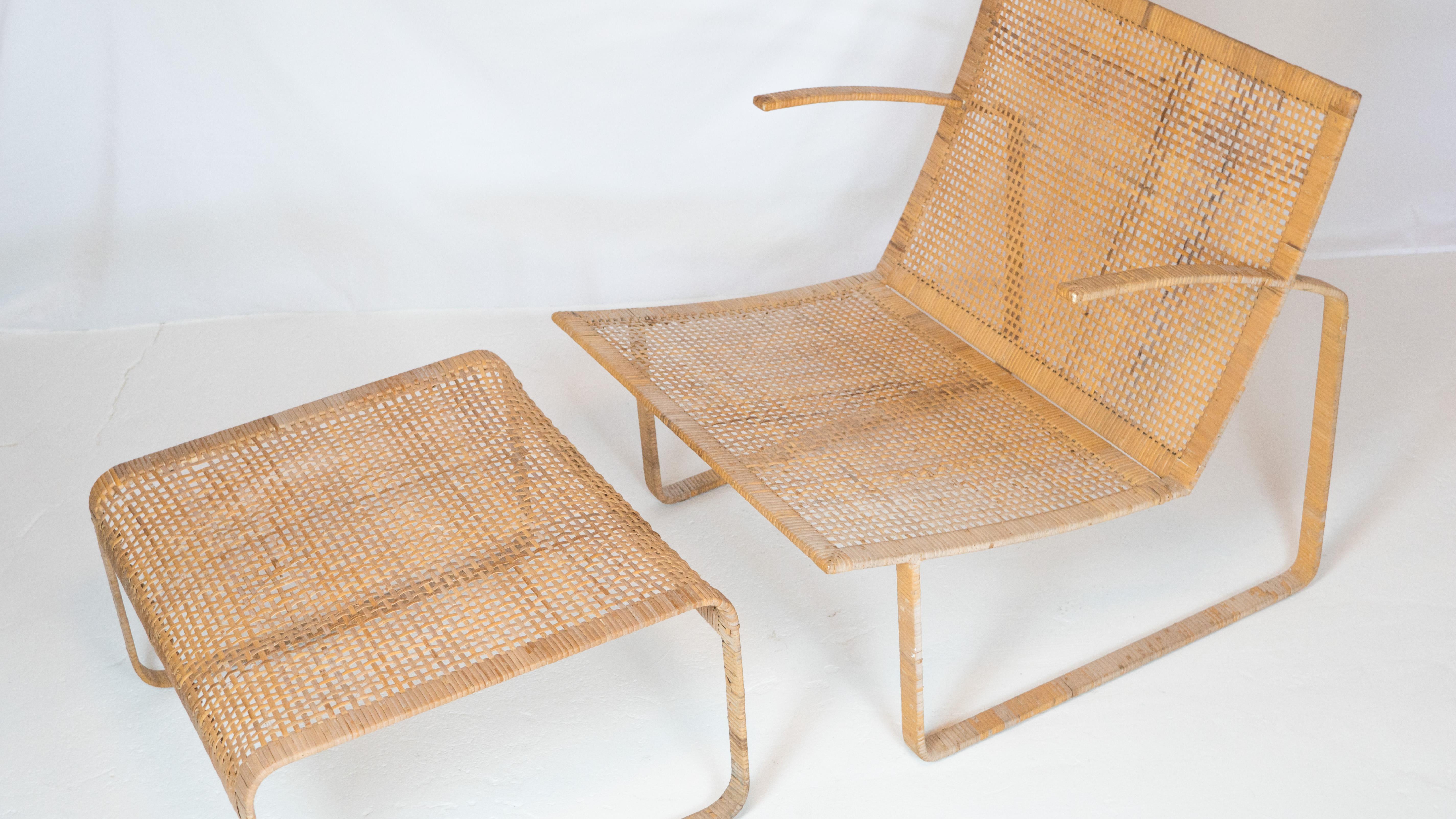 1970s Fabricius & Kastholm for Harvey Probber Lounge Chair & Ottoman For Sale 7
