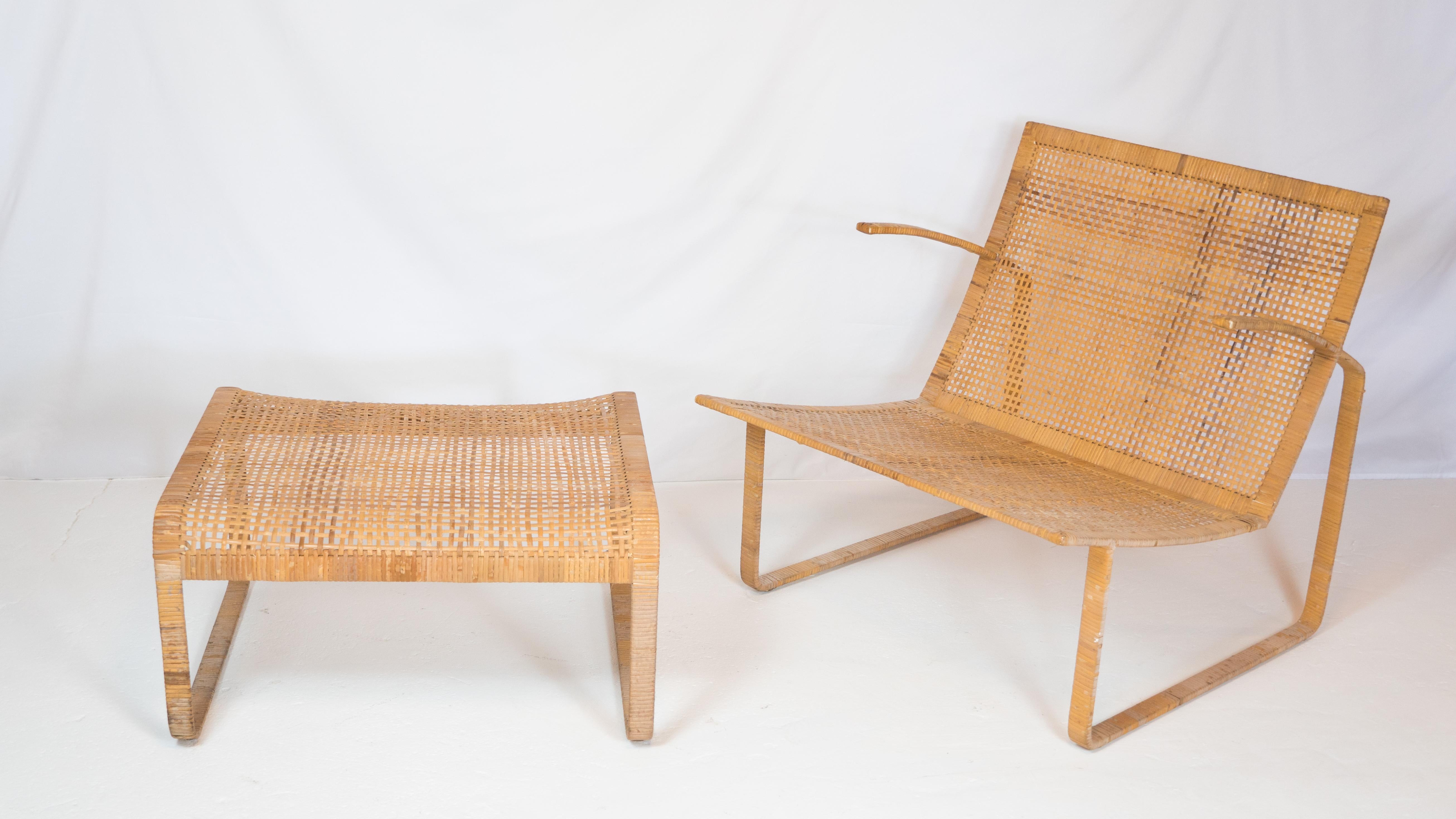 1970s Fabricius & Kastholm for Harvey Probber Lounge Chair & Ottoman For Sale 8