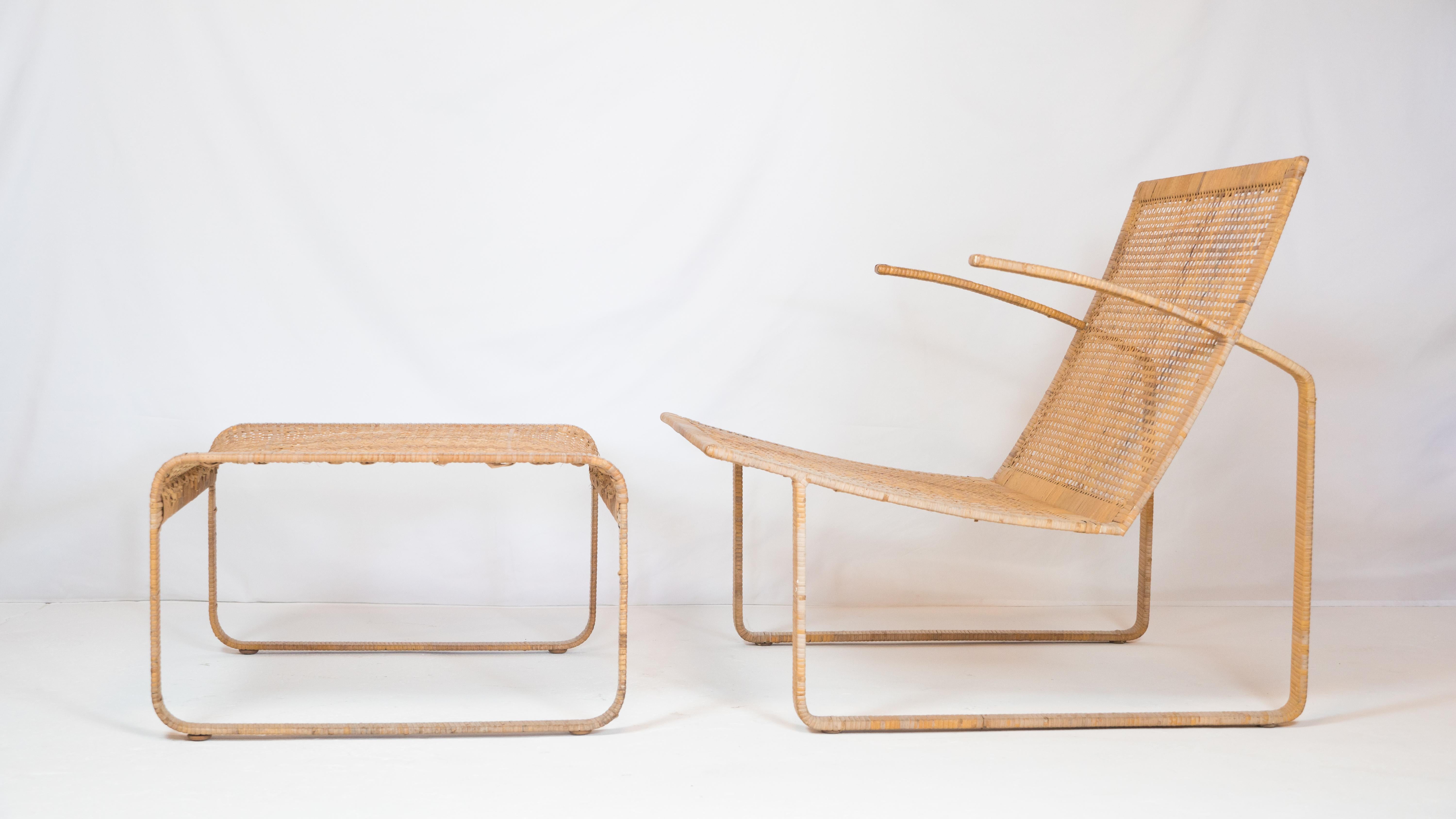 Late 20th Century 1970s Fabricius & Kastholm for Harvey Probber Lounge Chair & Ottoman For Sale