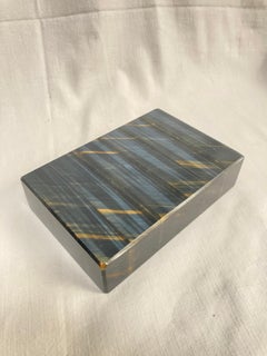 1970's Falcon eye stone decorative boxe