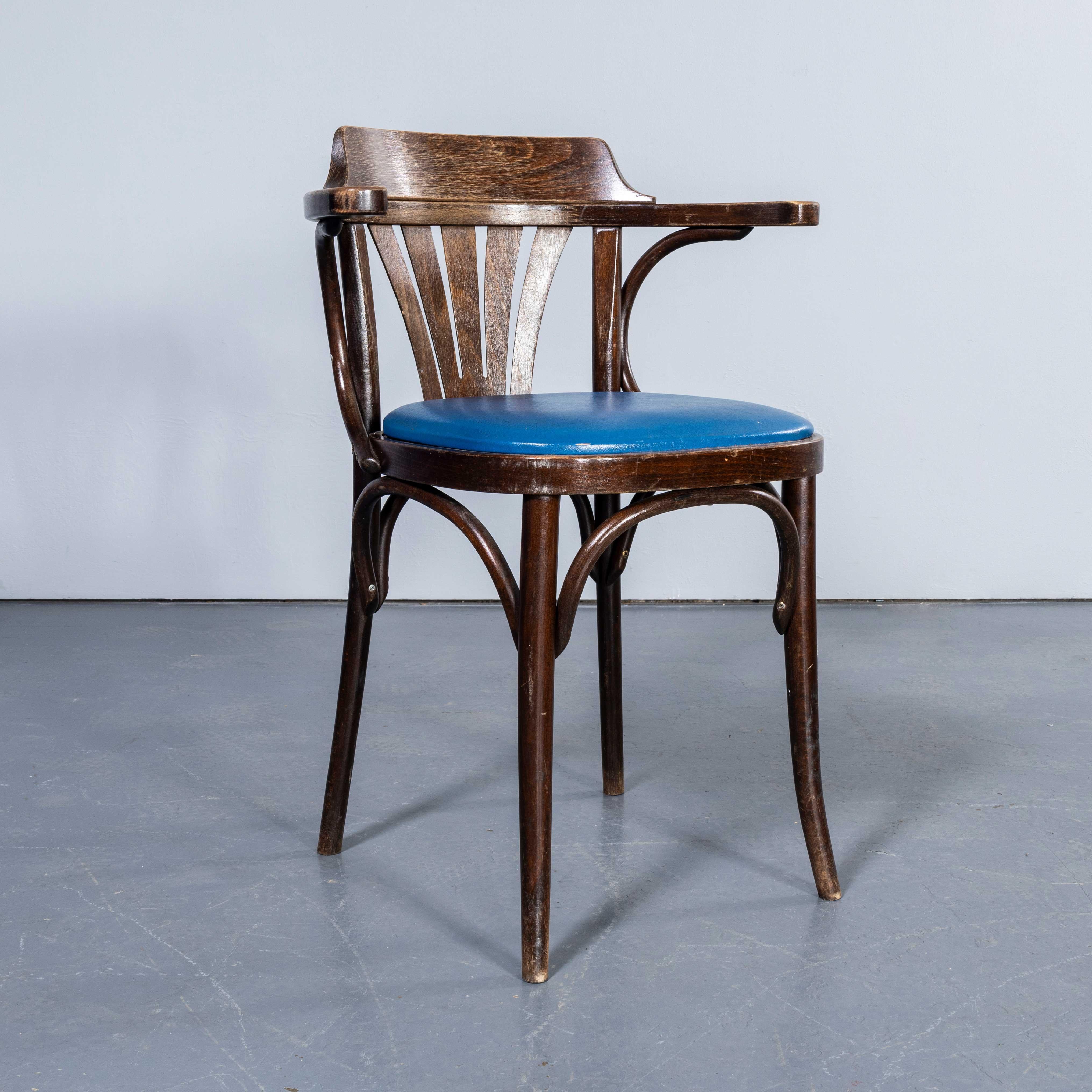 Hêtre Chaise de salle à manger en bentwood à dossier en éventail des années 1970 - Diverses quantités disponibles en vente