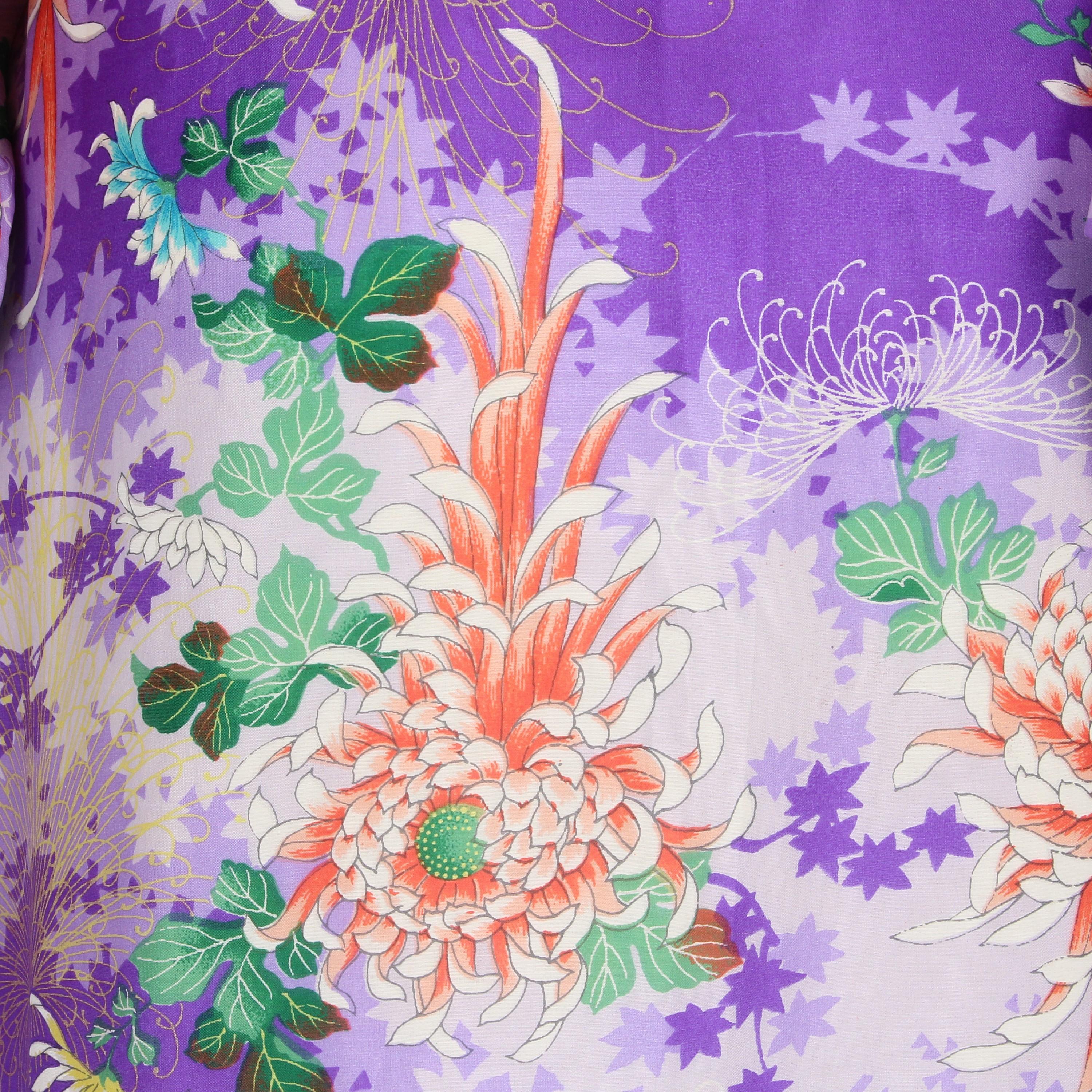 Women's or Men's 1970s Fancy Silk Kimono