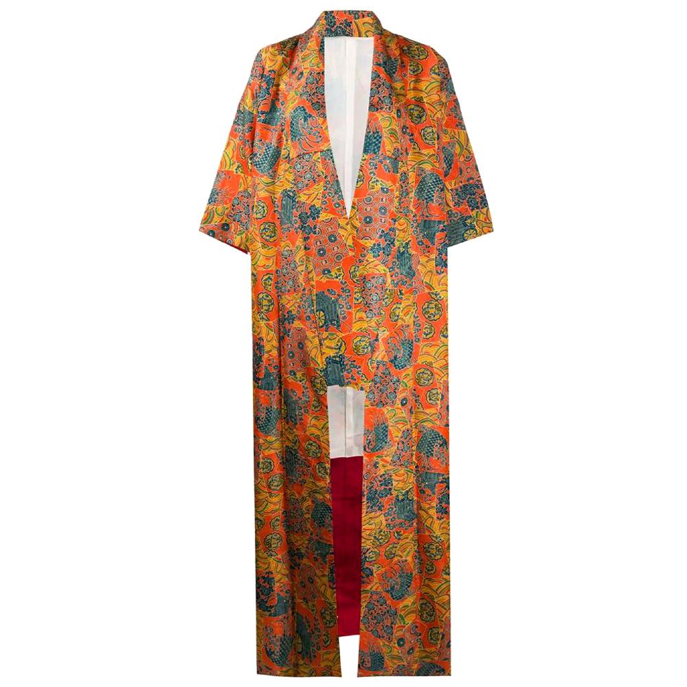 1970s Fancy Silk Kimono