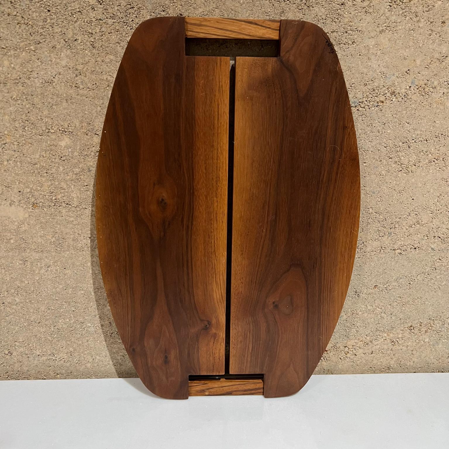 1970s Fancy Wood Cutting Board Modern Charcuterie Serving Platter For Sale 6