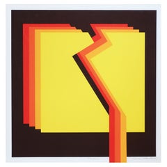 Siebdruck ""Fanfare" von Frank Rowland aus den 1970er Jahren