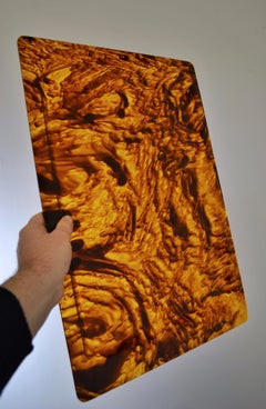 1970er Jahre Faux Schildpatt Lucite Tablett in rechteckiger Form