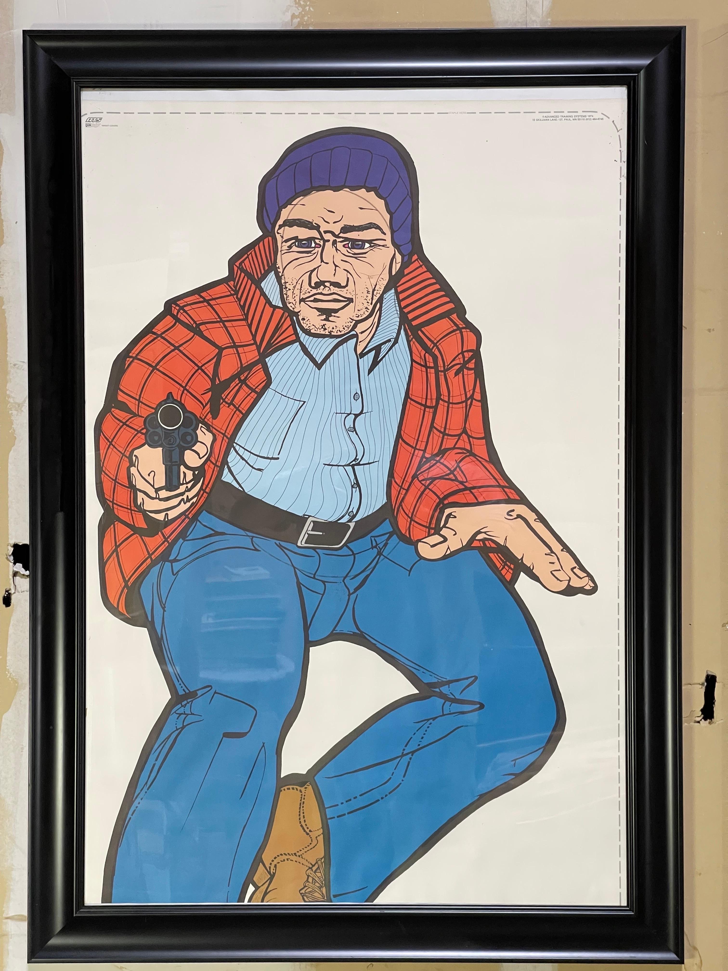 Late 20th Century 1970’s Federal Gun Range Targets Blaxsploitation Retro Comics Style Covers