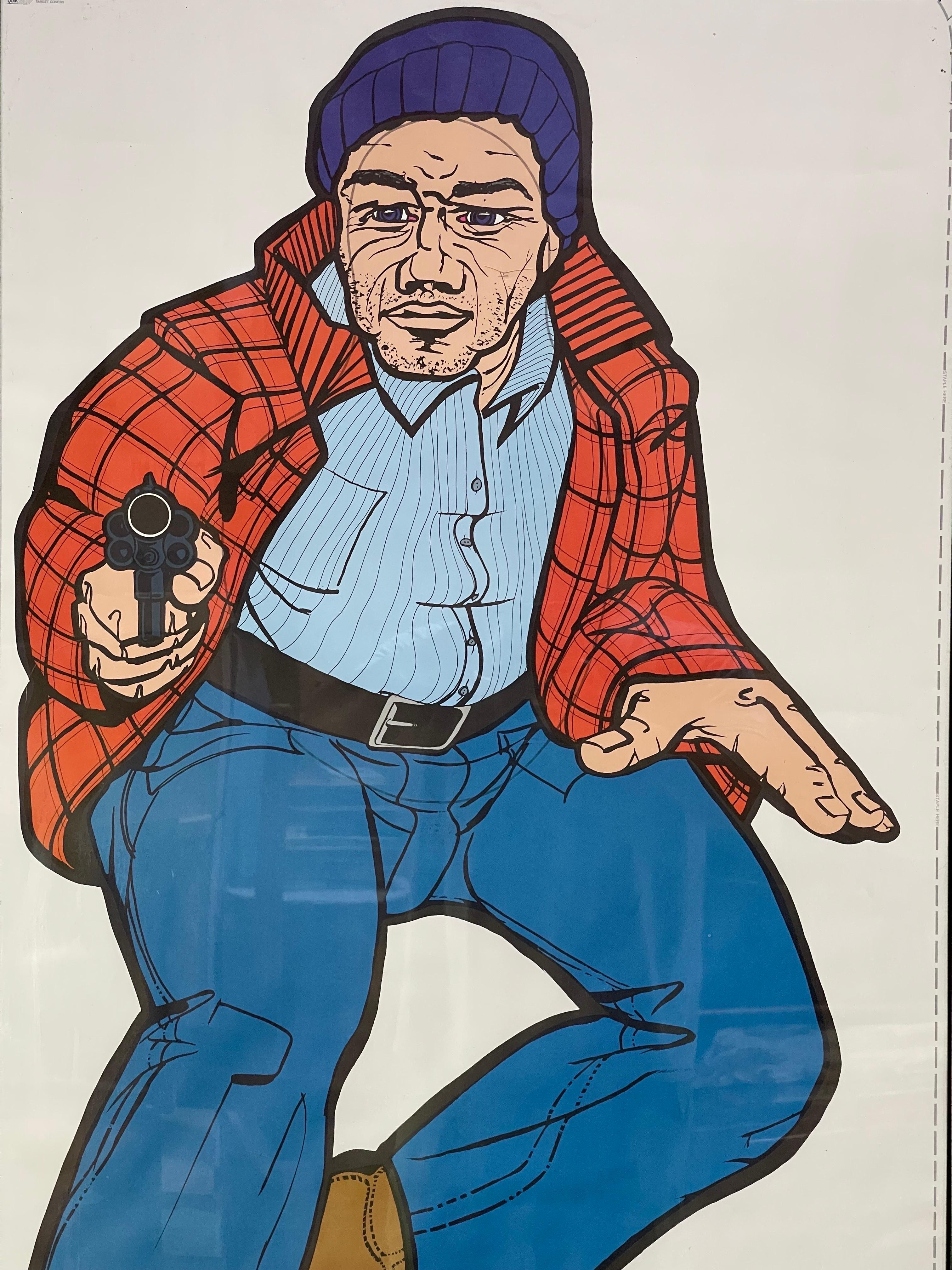 Paper 1970’s Federal Gun Range Targets Blaxsploitation Retro Comics Style Covers