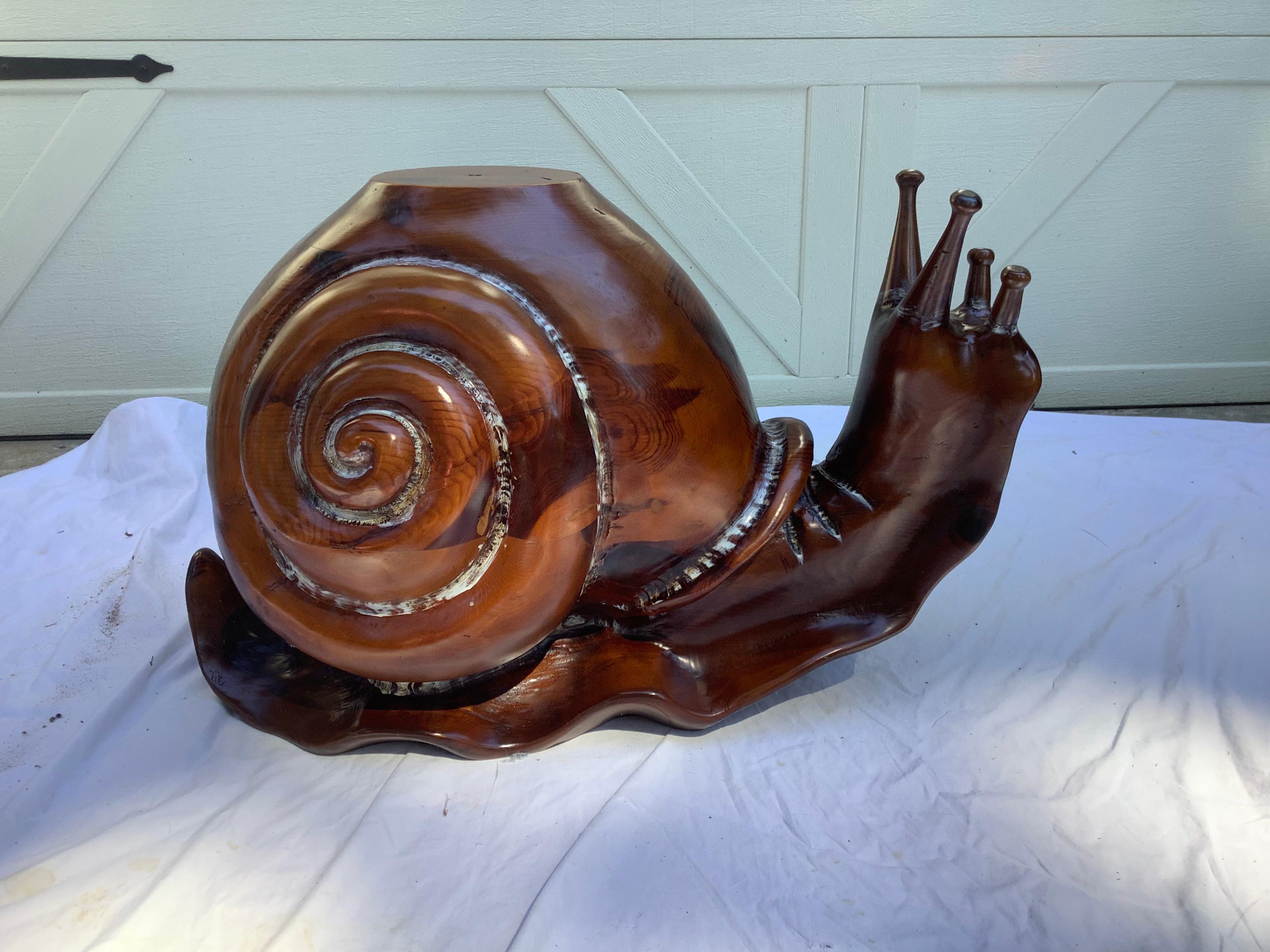 1970s Federico Armijo Snail Table w/ Glass 8