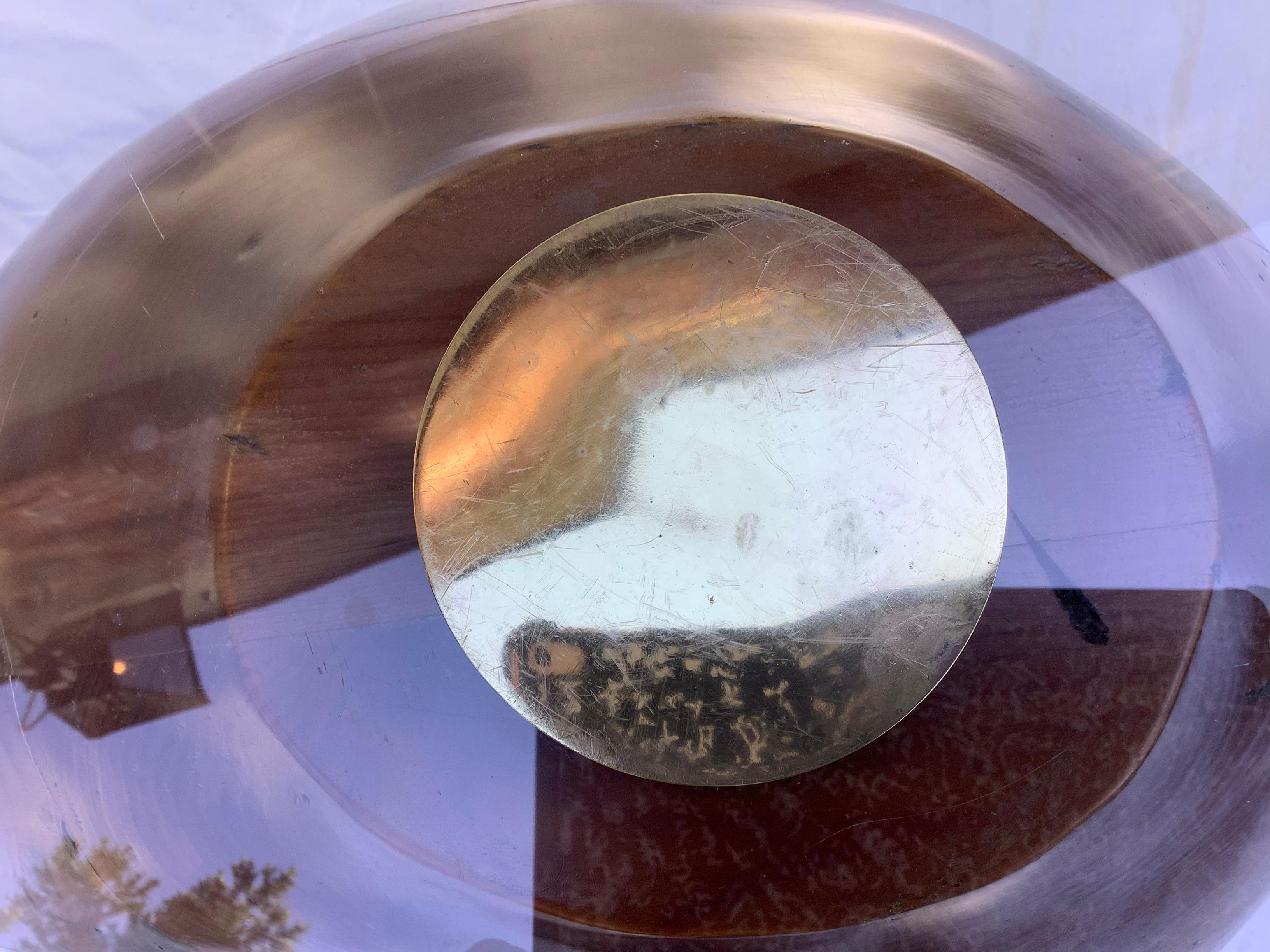 Late 20th Century 1970s Federico Armijo Snail Table w/ Glass