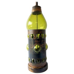 1970s Felipe Derflingher for Feders Brutalist Mexican Modern Table Lamp