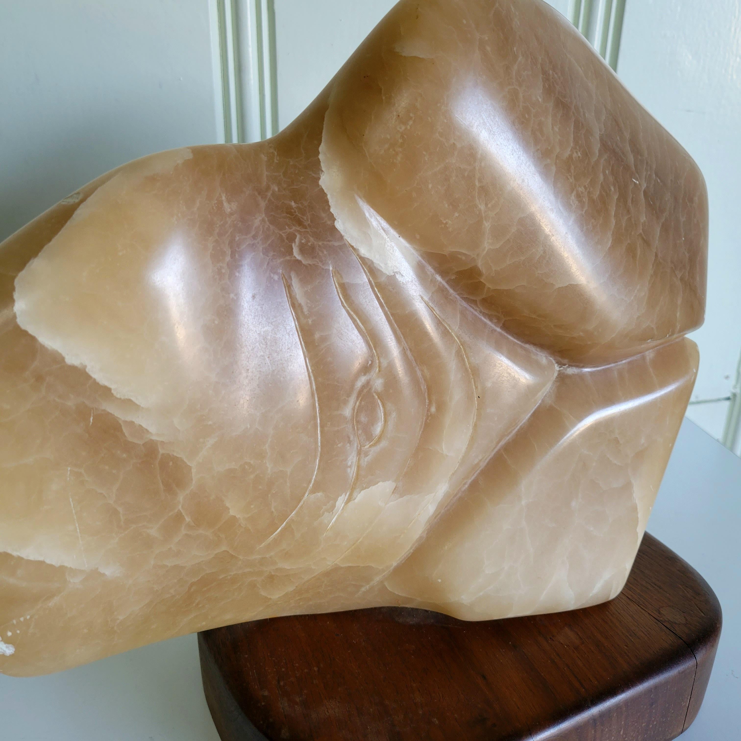 1970s Female Nude Stone Sculpture In Fair Condition In Springfield, OR