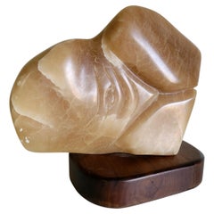 1970s Female Nude Stone Sculpture