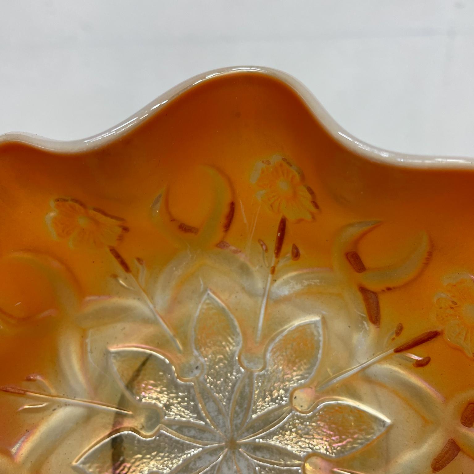 carnival glass marigold bowl