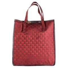 Borsa tote Ferragamo Borgogna anni '70