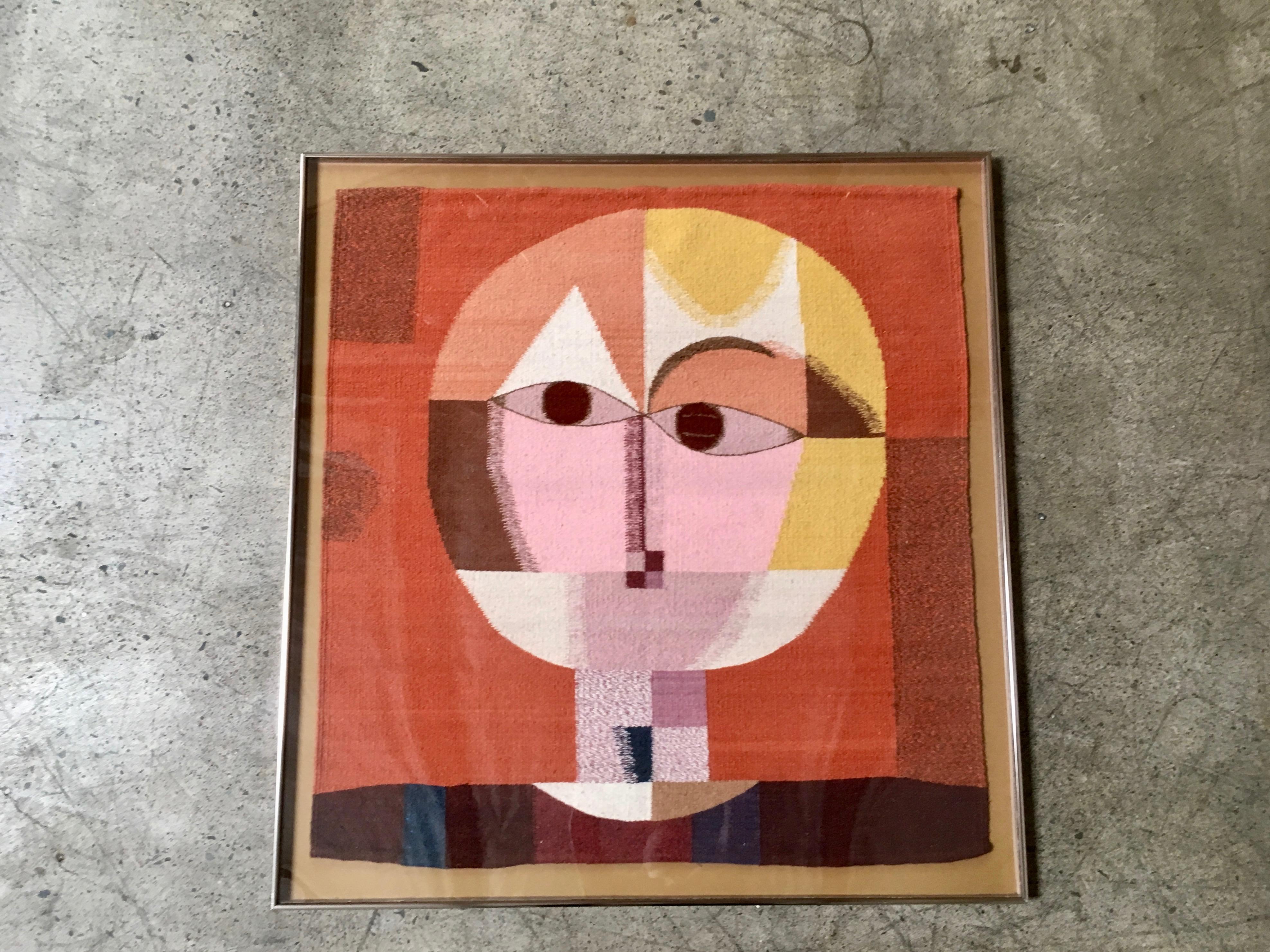 North American 1970s Fiber Art in the Style of Paul Klee