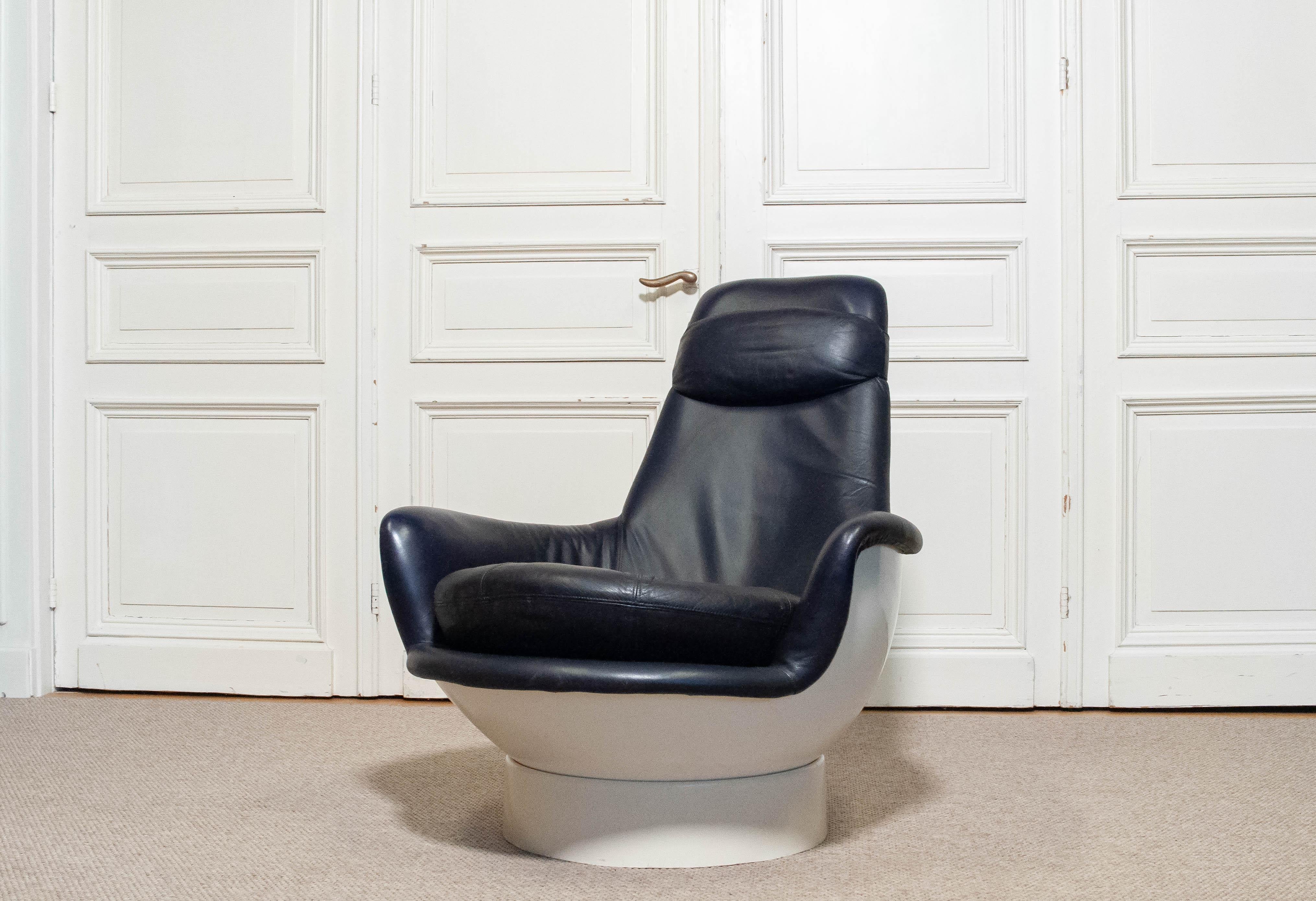 Sedia da salotto in fibra di vetro del 1970 Modello 