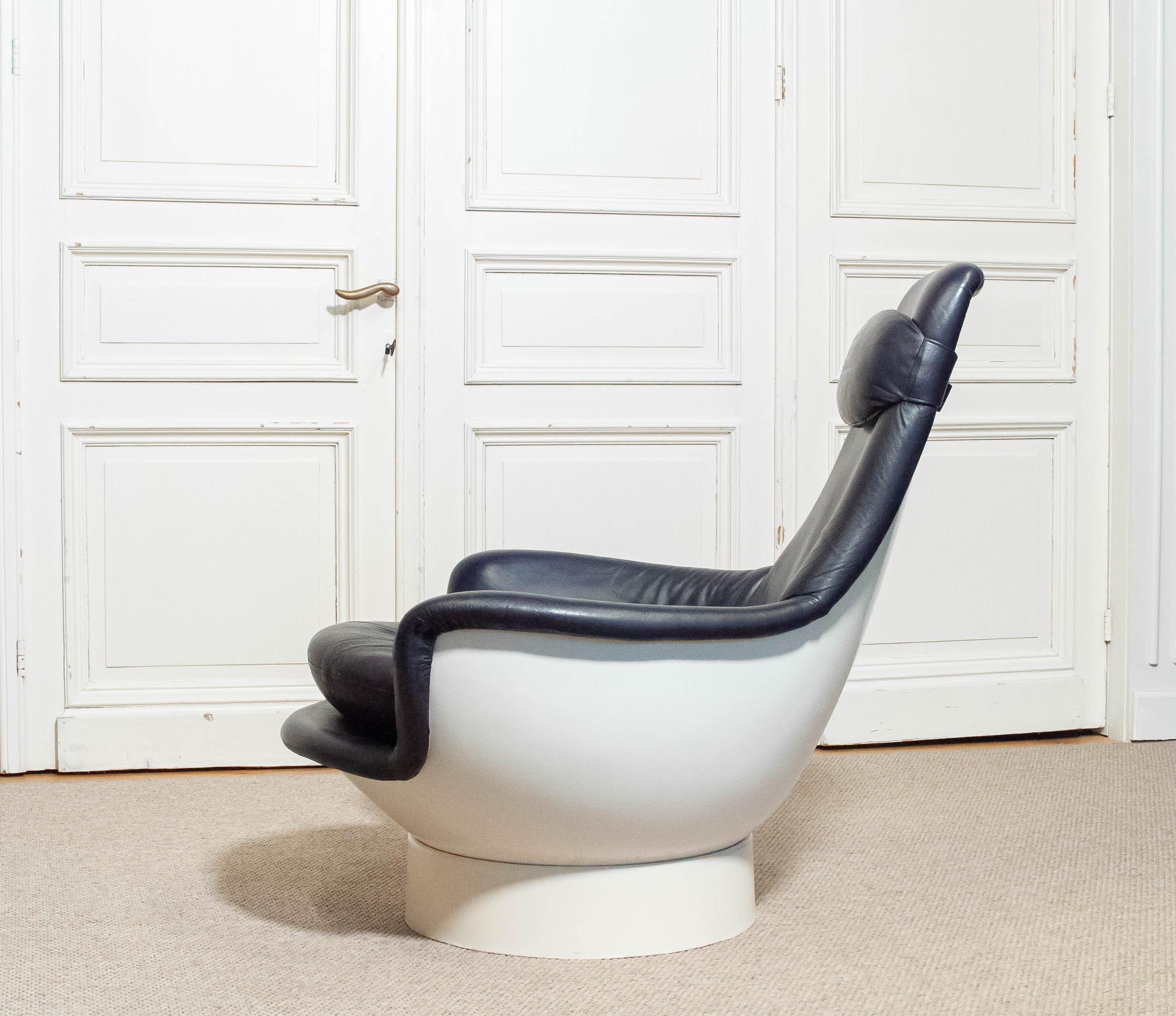 Sedia da salotto in fibra di vetro del 1970 Modello 