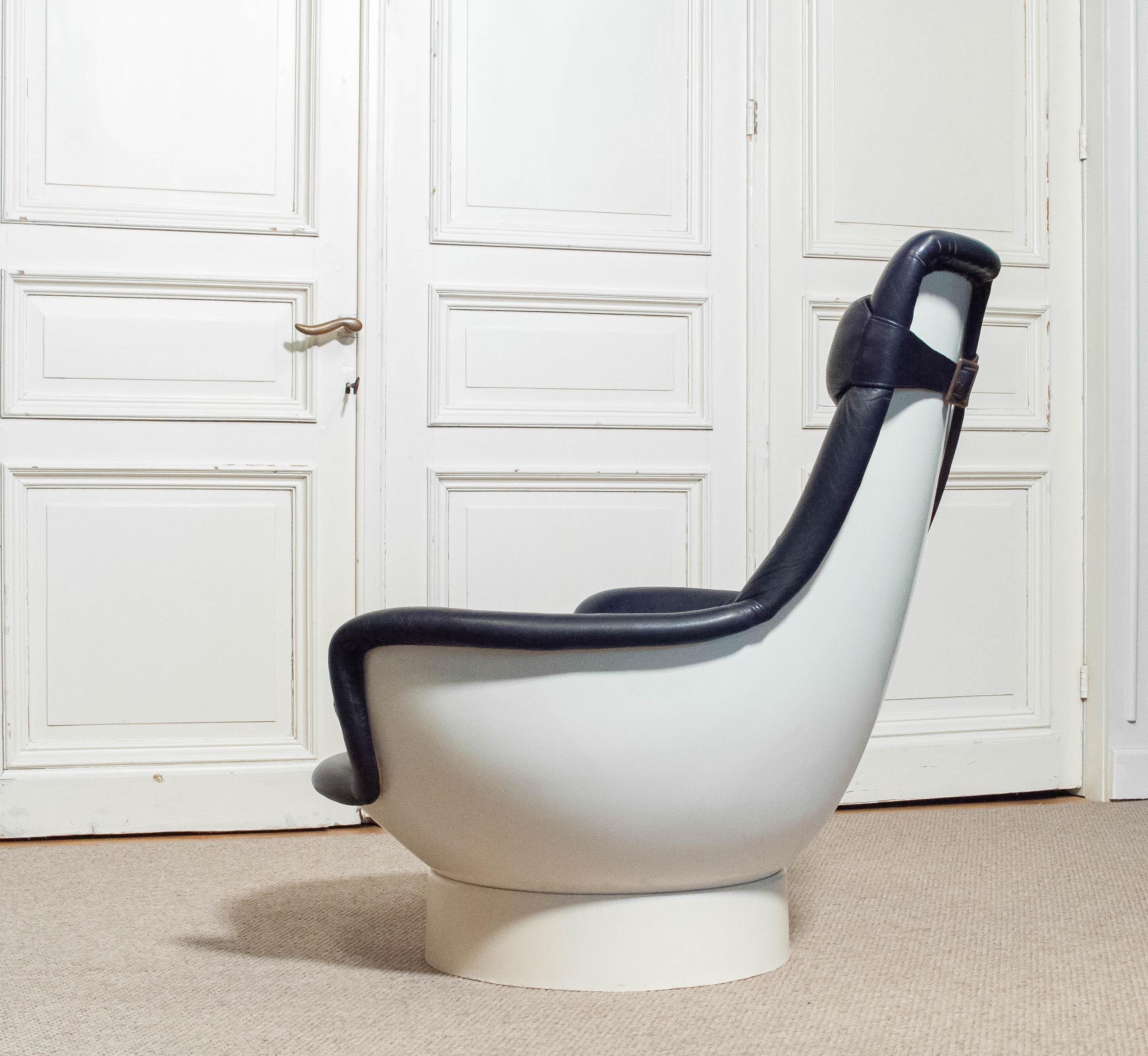Sedia da salotto in fibra di vetro del 1970 Modello 