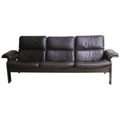 1970s Finnish Midcentury Leather 3-Seat Sofa by Jeki Mobler