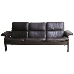 1970s Finnish Midcentury Leather 3-Seat Sofa by Jeki Mobler 