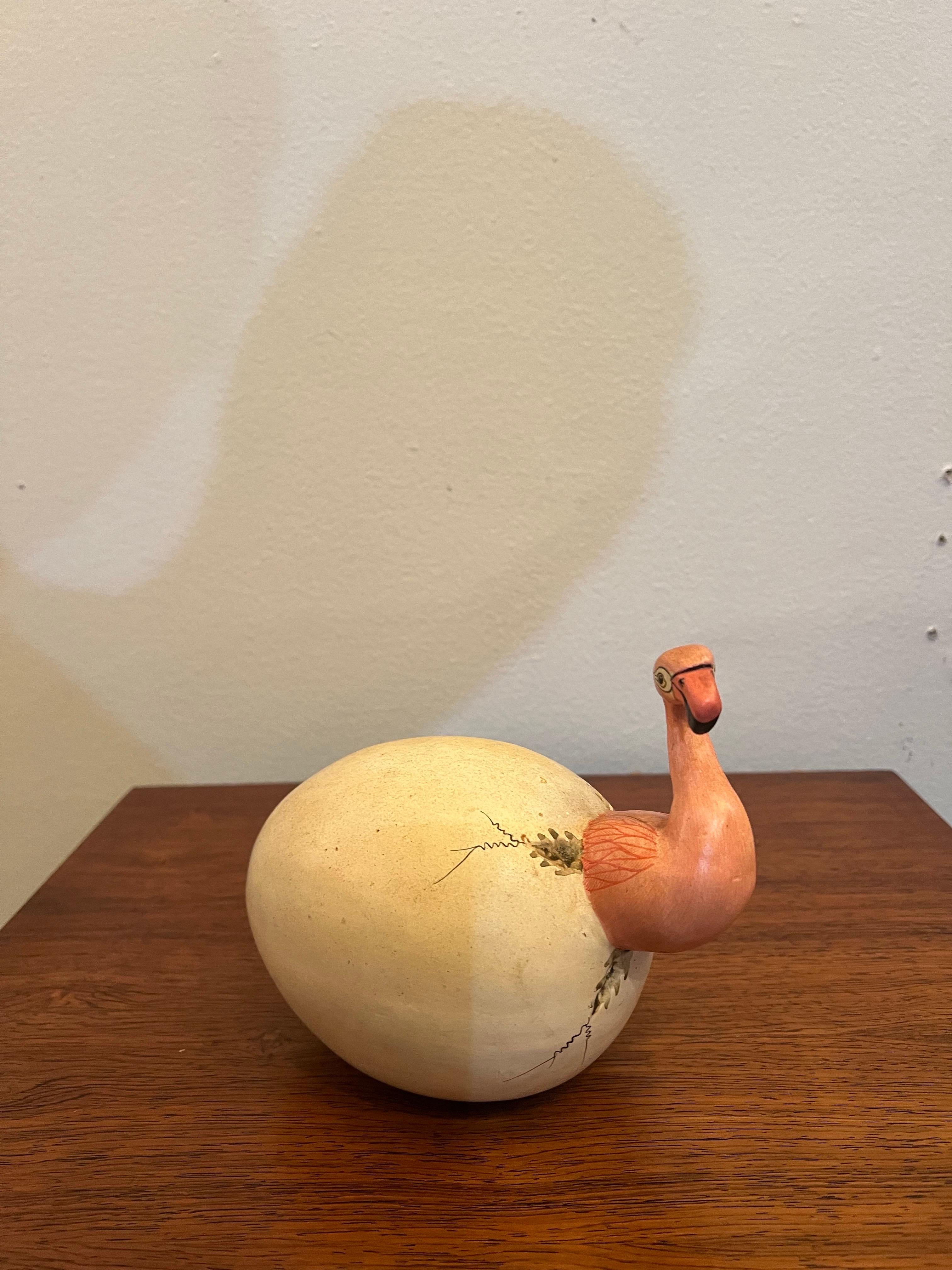 XX secolo Scultura di fenicottero da cova del 1970, metà del secolo scorso in vendita