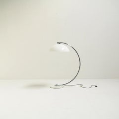 1970s Floor Lamp with a White Acrylic Shade