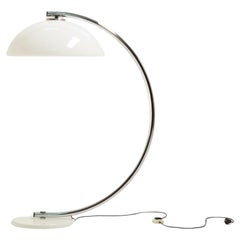 1970s Floor Lamp with a White Acrylic Shade