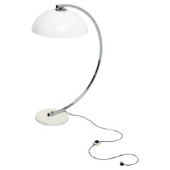 1970s Floor Lamp with a White Acrylic Shade