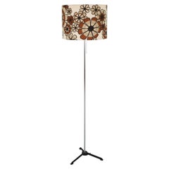 1970's Floor Lamp with Flower Power Shade