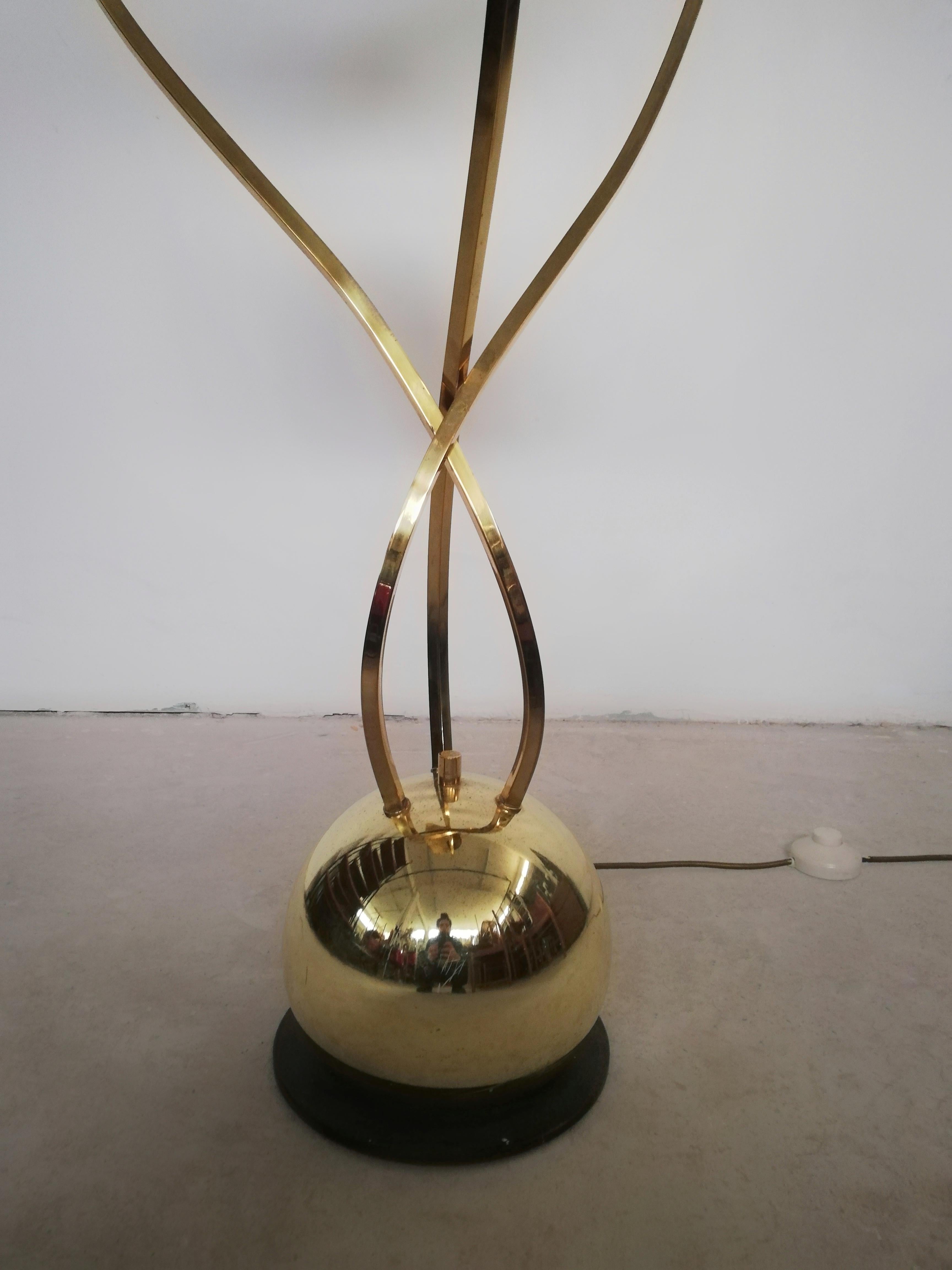 1970s Floor Lamp with Large Brass Leaves by Carlo Giorgi for Bottega Gadda For Sale 9