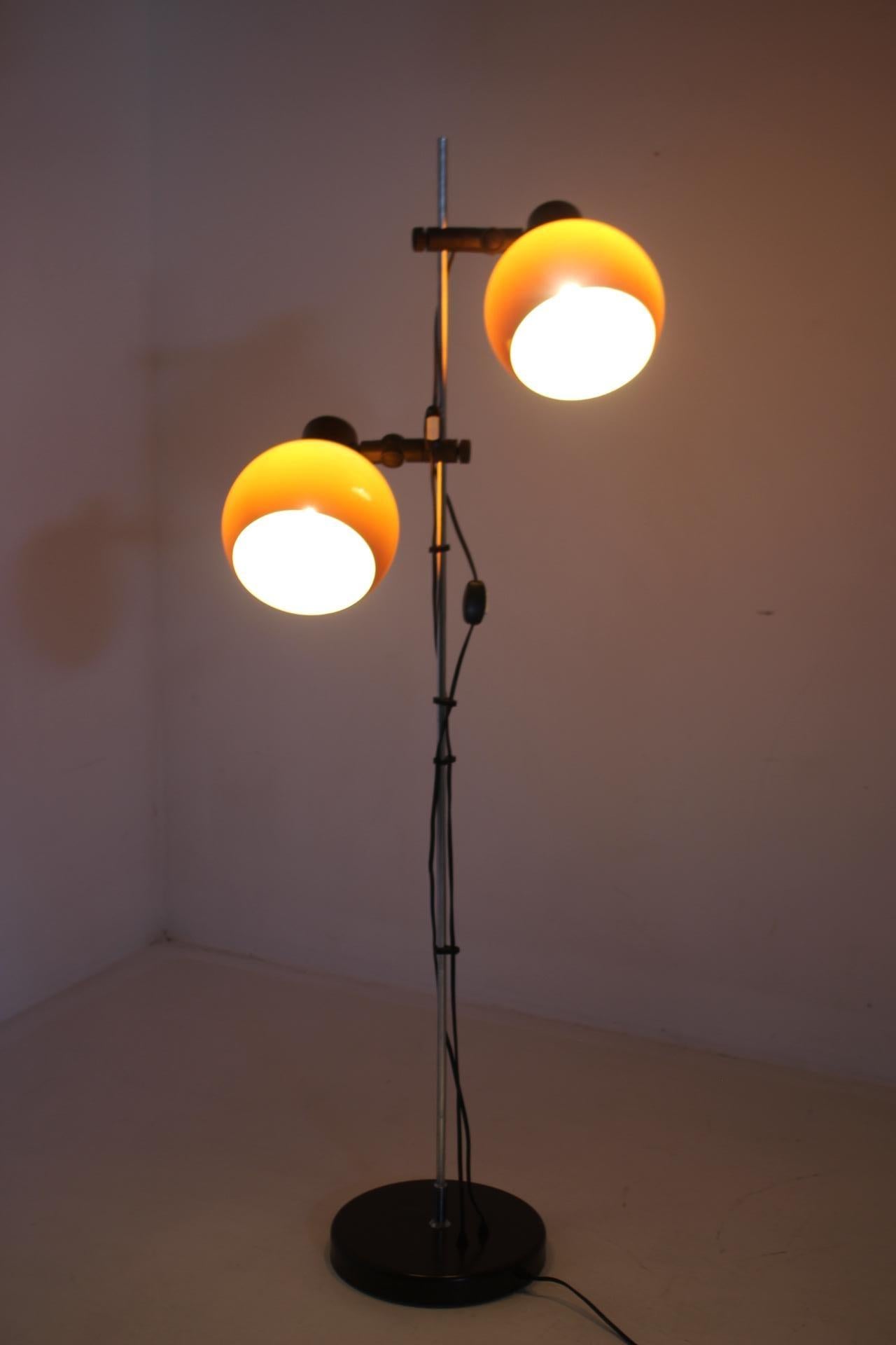 1970s Floor lamp with Plastic Lamp Shades, Hungary For Sale 12