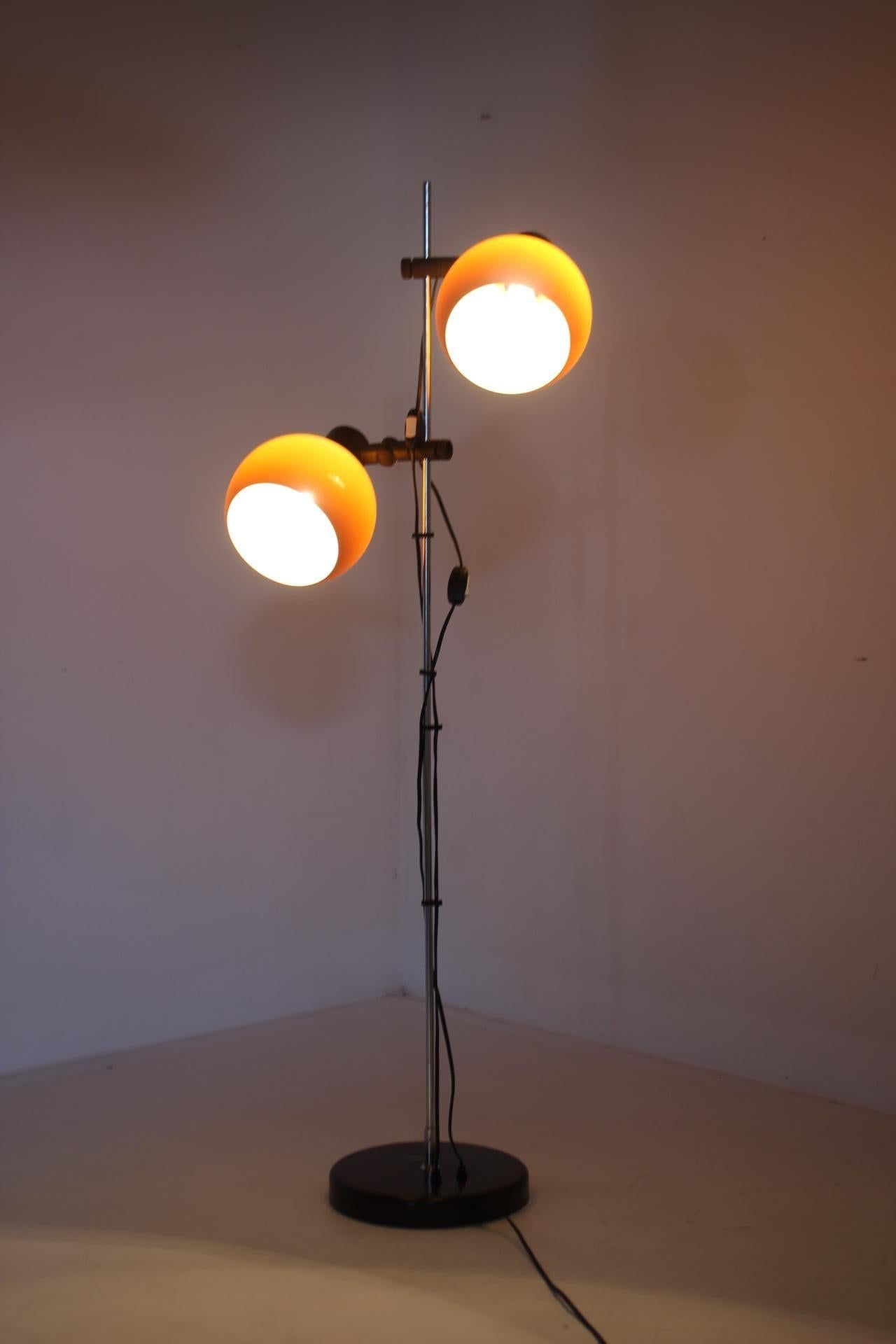 1970s Floor lamp with Plastic Lamp Shades, Hungary For Sale 13