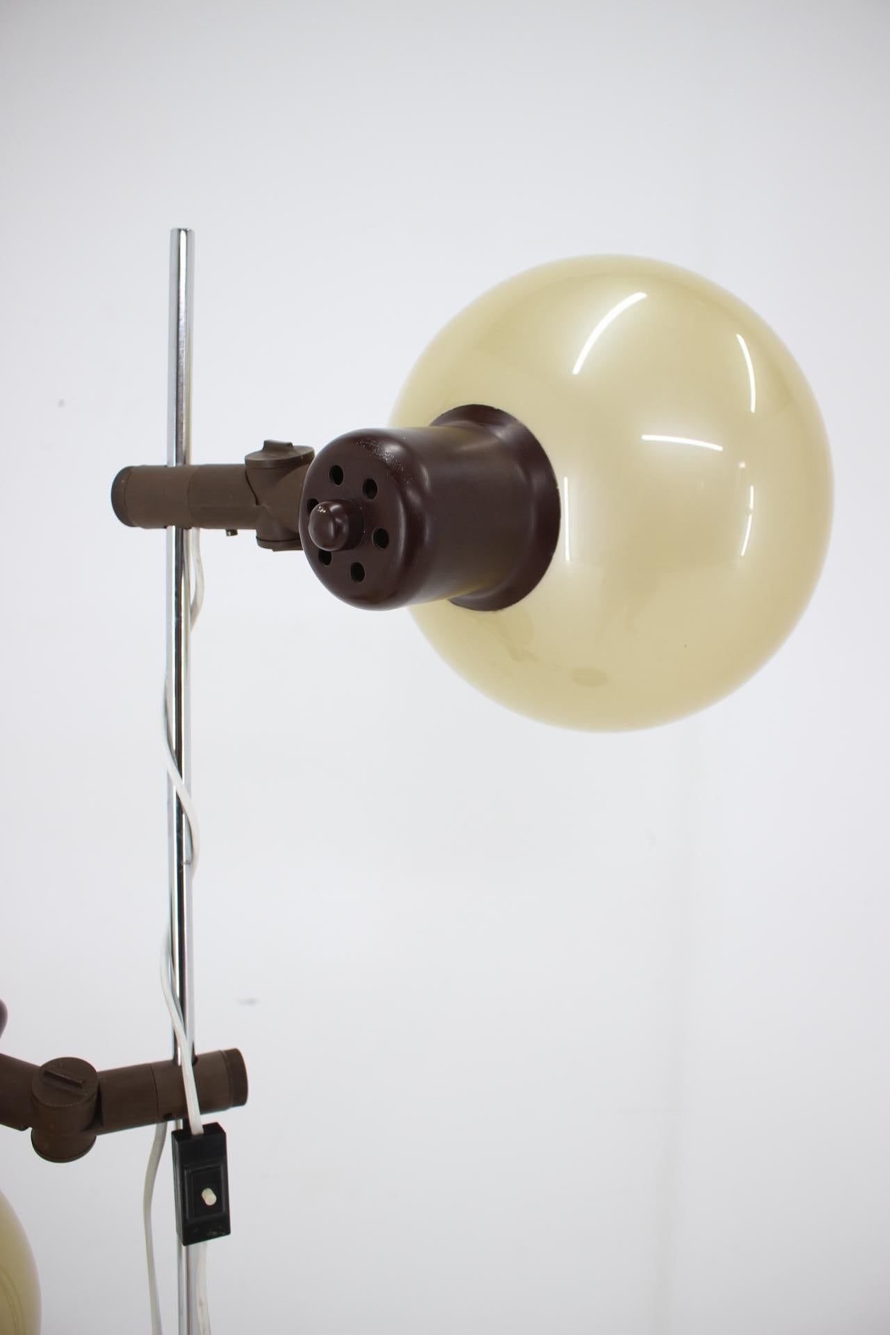 1970s Floor lamp with Plastic Lamp Shades, Hungary For Sale 1