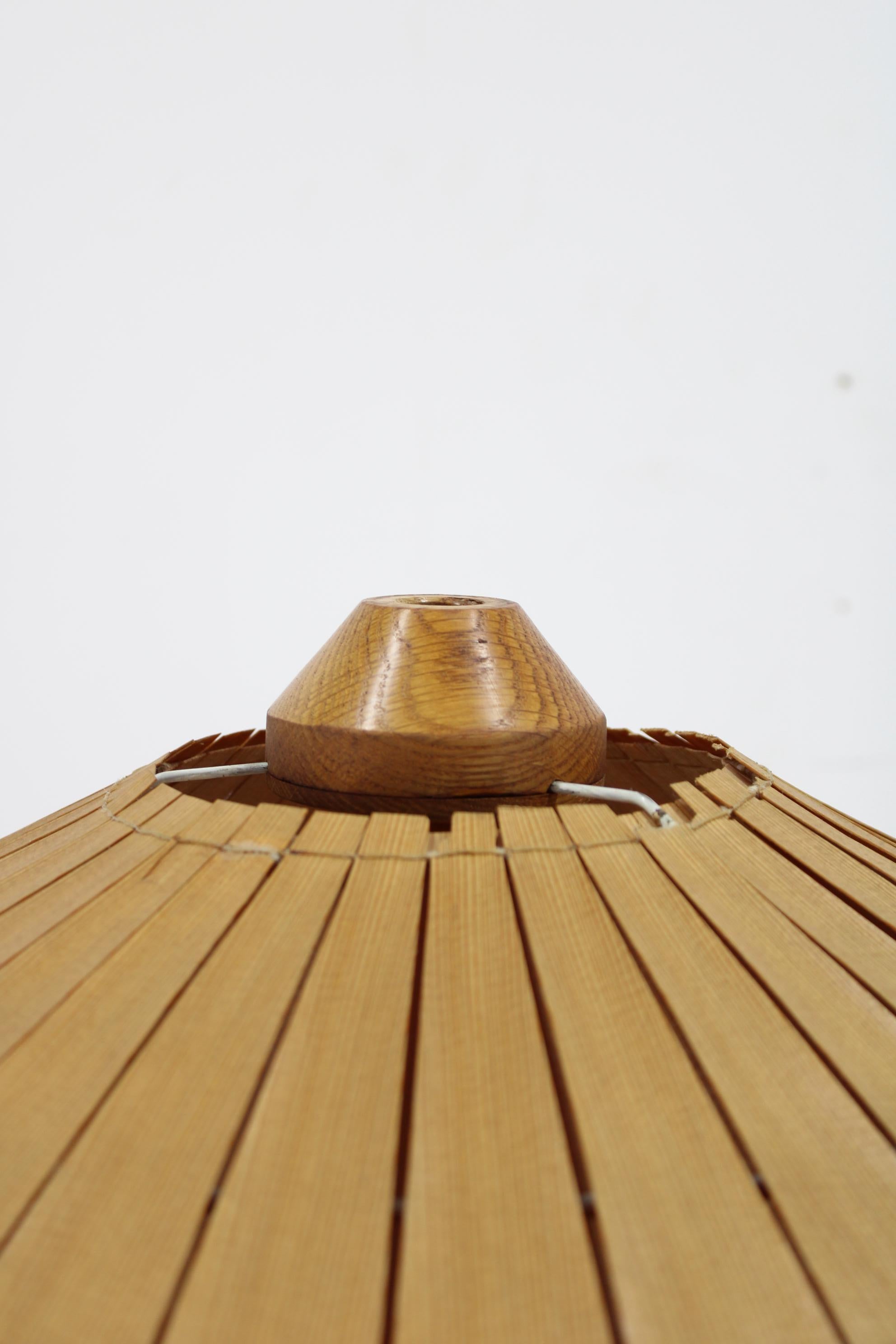 1970s Floor Lamp with Veneer Lamp Shade , Czechoslovakia 7