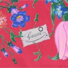 1970er Gucci Seidenfoulard "Flora"