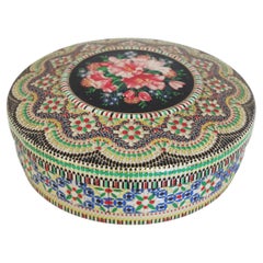 1970s Floral Tin Box - Vintage Charm for Storage or Décor