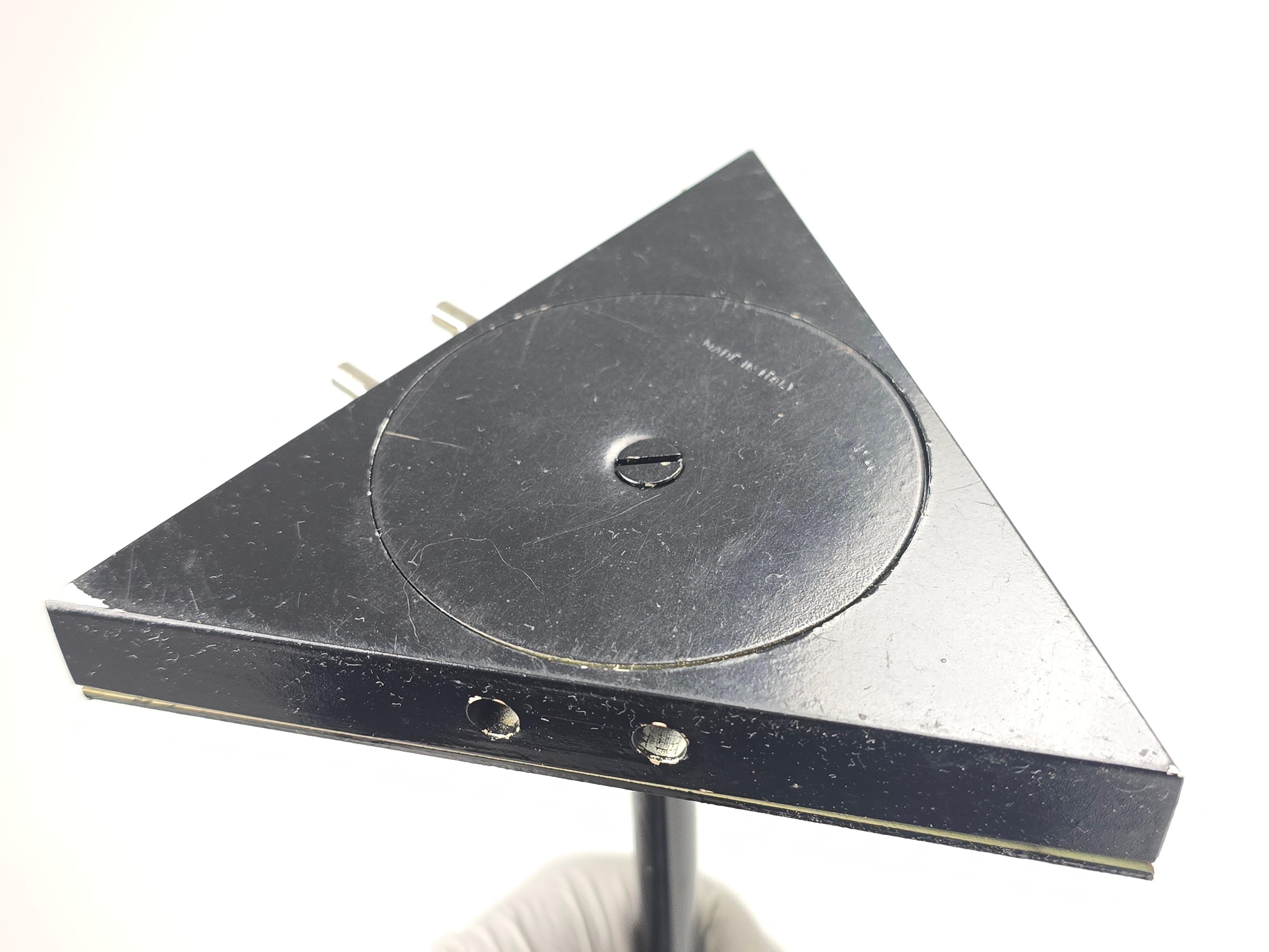 1970s Florence Casey 3 Pivotal Heads Black Table Lamp , Italy im Angebot 3