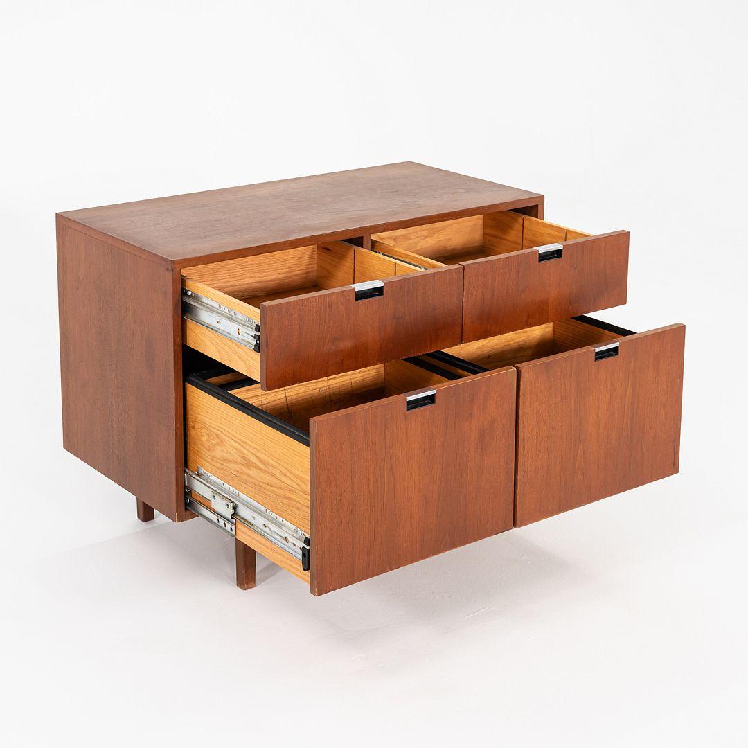 1970s Florence Knoll 2-Position Cabinet / Credenza in Walnut 36