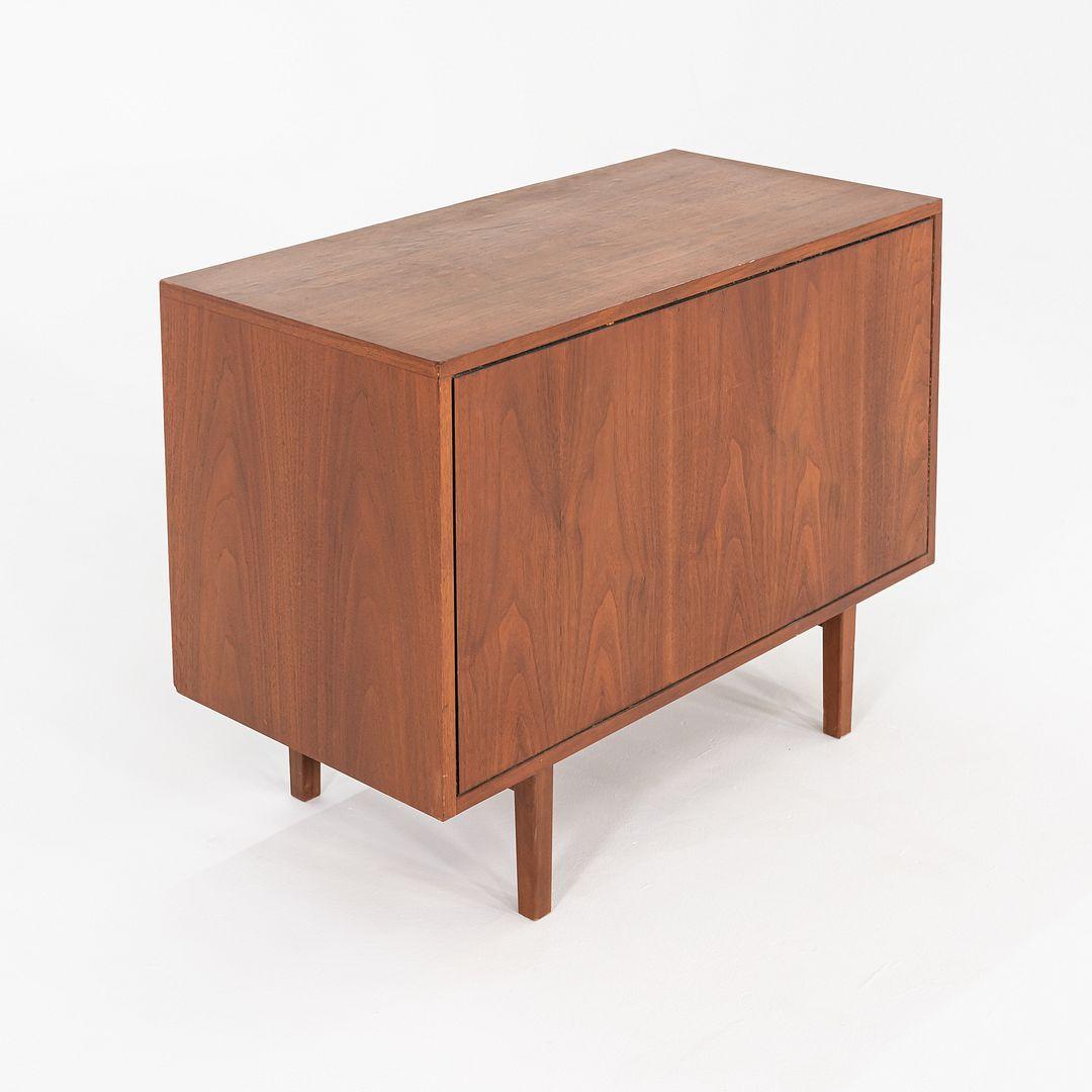 Late 20th Century 1970s Florence Knoll 2-Position Cabinet / Credenza in Walnut 36