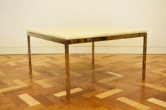 1970s Florence Knoll T-Bar Marble and Chrom Coffee Table for Knoll International