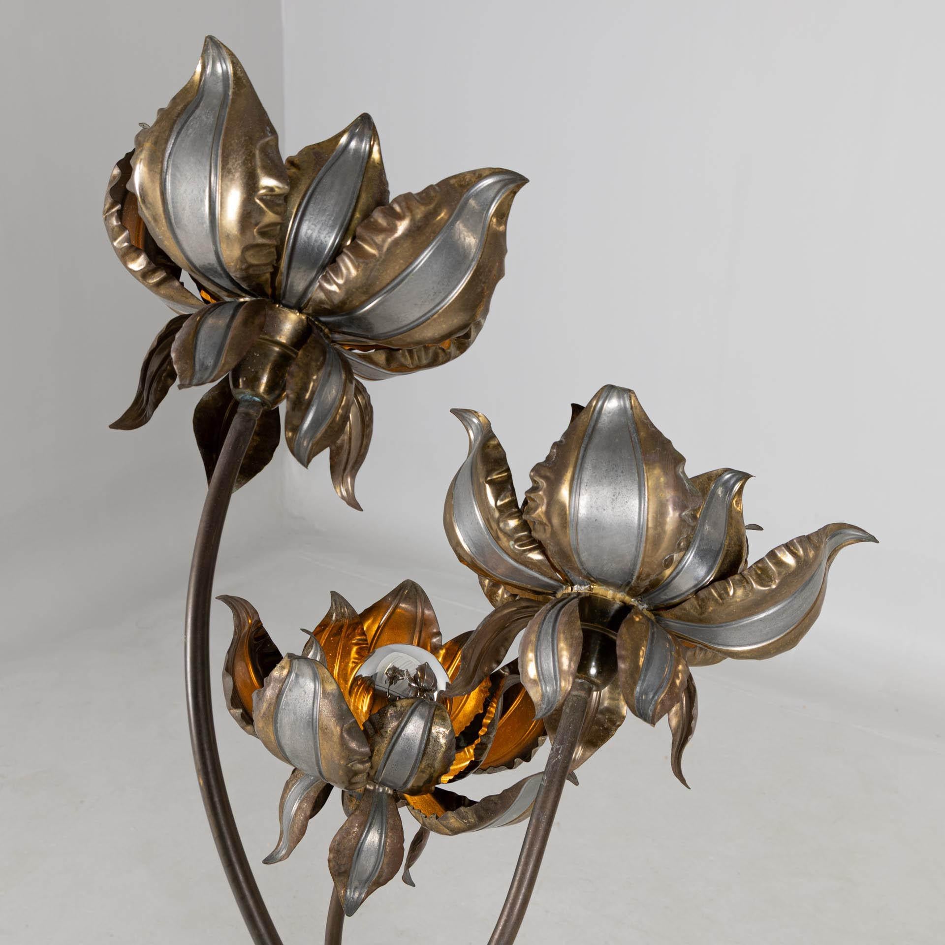 1970s Flower Floor Lamp, attributed to Henri Fernandez, France 1