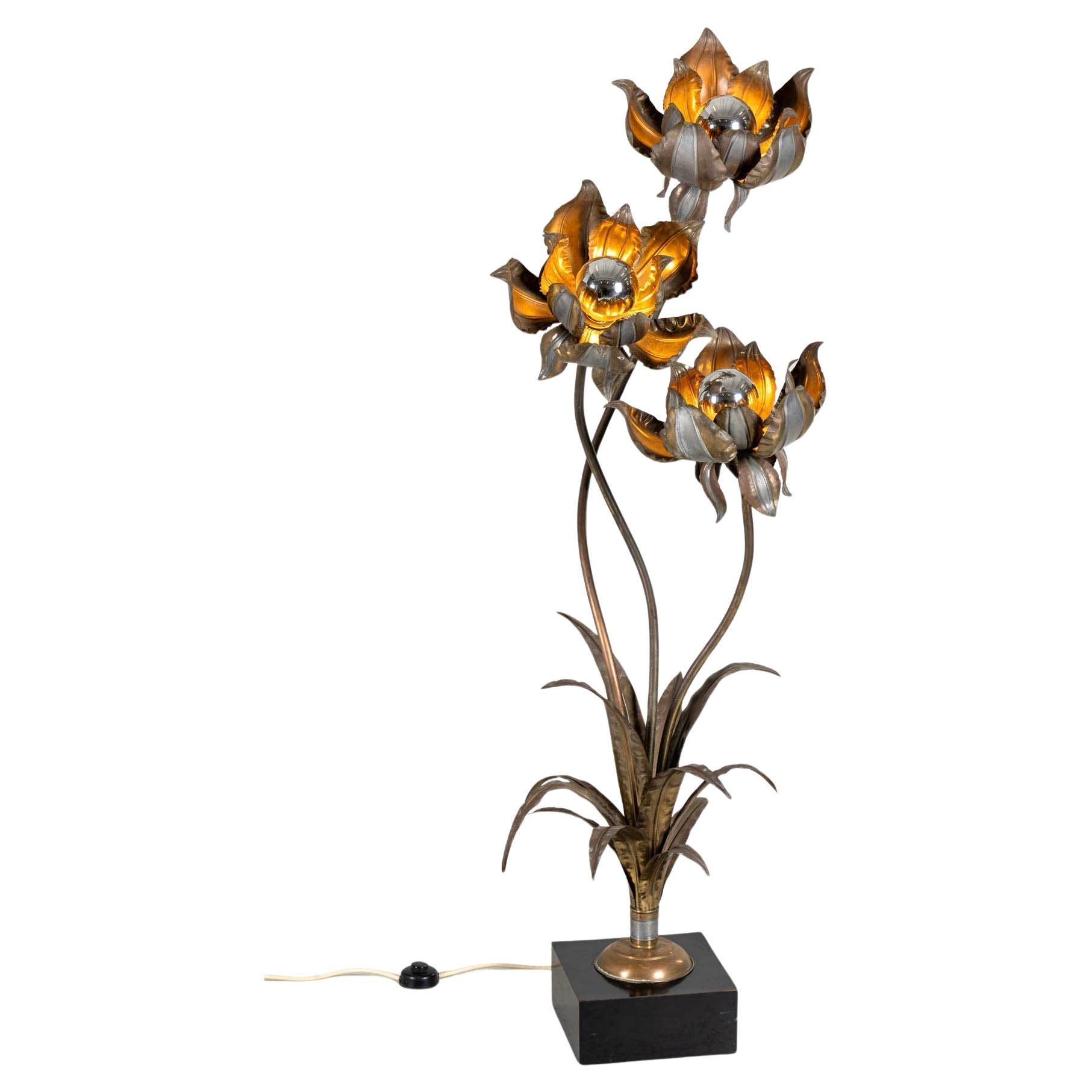 1970s Flower Floor Lamp, attributed to Henri Fernandez, France