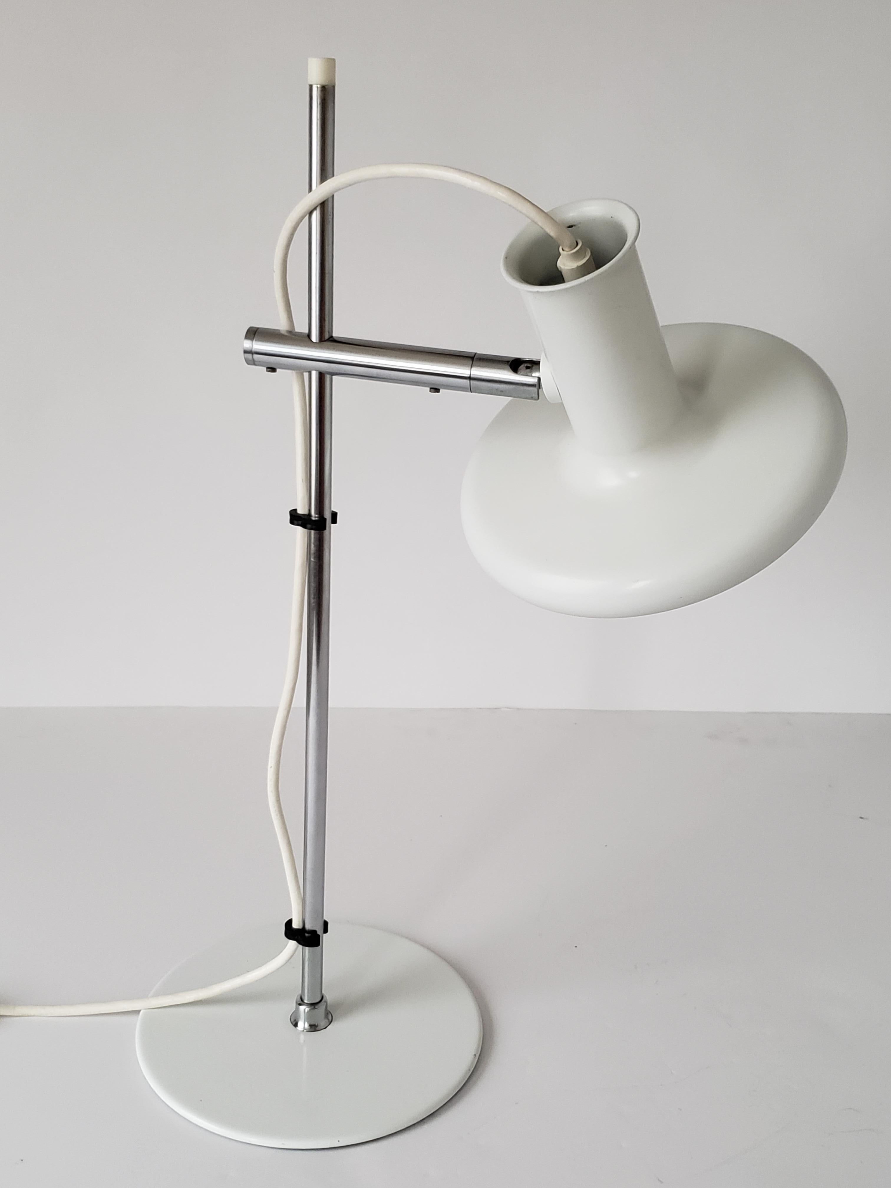 Enameled 1970s Fog & Mørup 'Optima' Table Lamp, Denmark