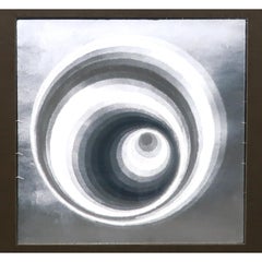 1970s Foil Op Art Print