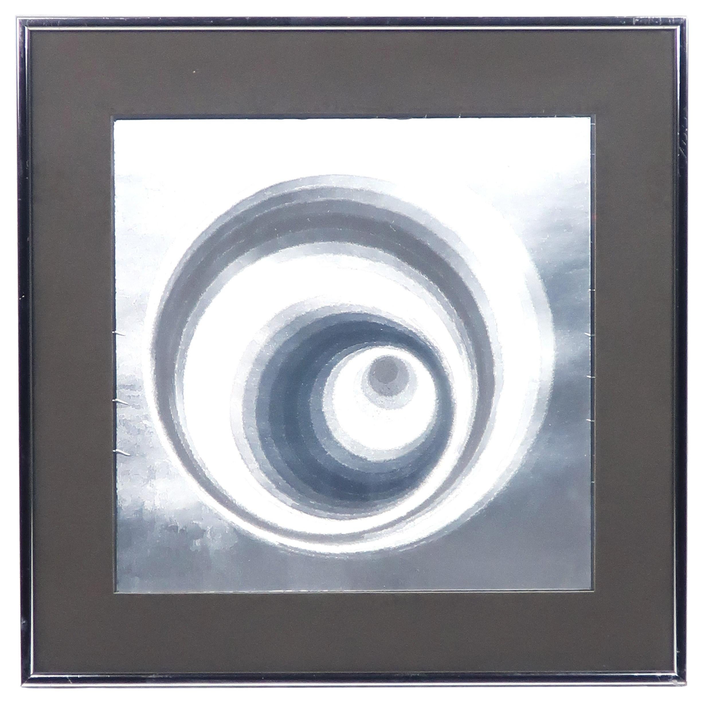 1970s Foil Op Art Print For Sale