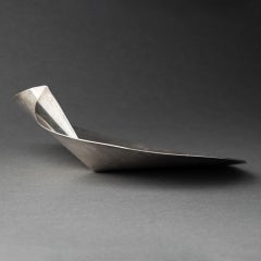1970's folded silver-plated metal cup - Matégot, Sabatini, Wirkkala?